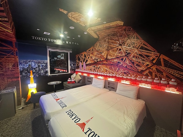 Large Twin Room | Down comforters, in-room safe, desk, free WiFi - Henn na Hotel Tokyo Hamamatsucho (Tokyo)