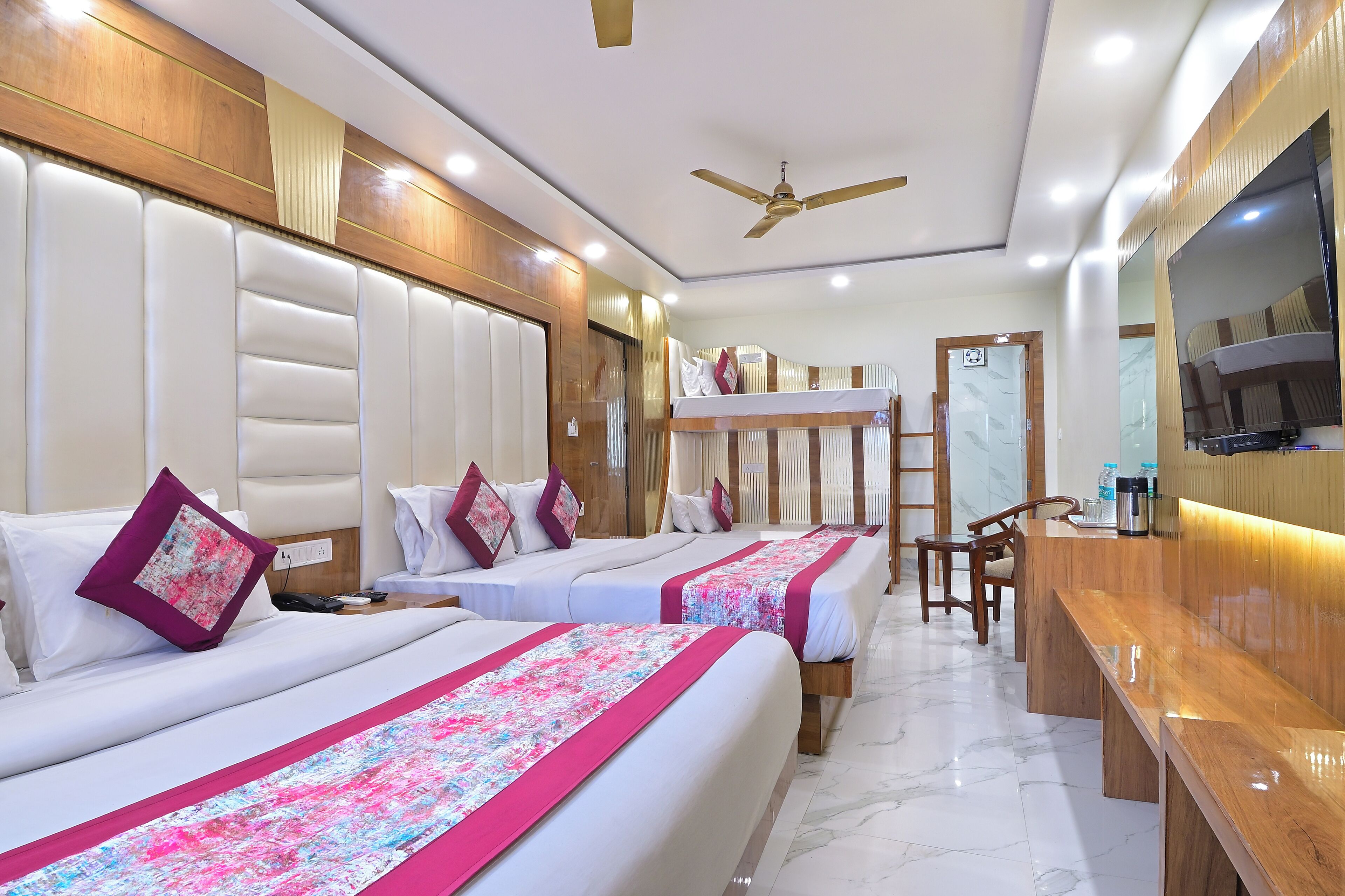 Exclusive Room | Premium bedding, down comforters, memory foam beds, desk