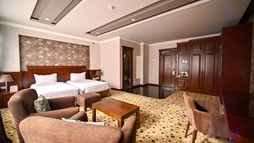 Superior dubbelrum eller tvåbäddsrum | 1 sovrum, sängtillbehör av högsta kvalitet och minibar