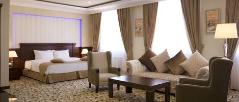 Suíte | 1 quarto, roupas de cama premium, frigobar, cofres nos quartos