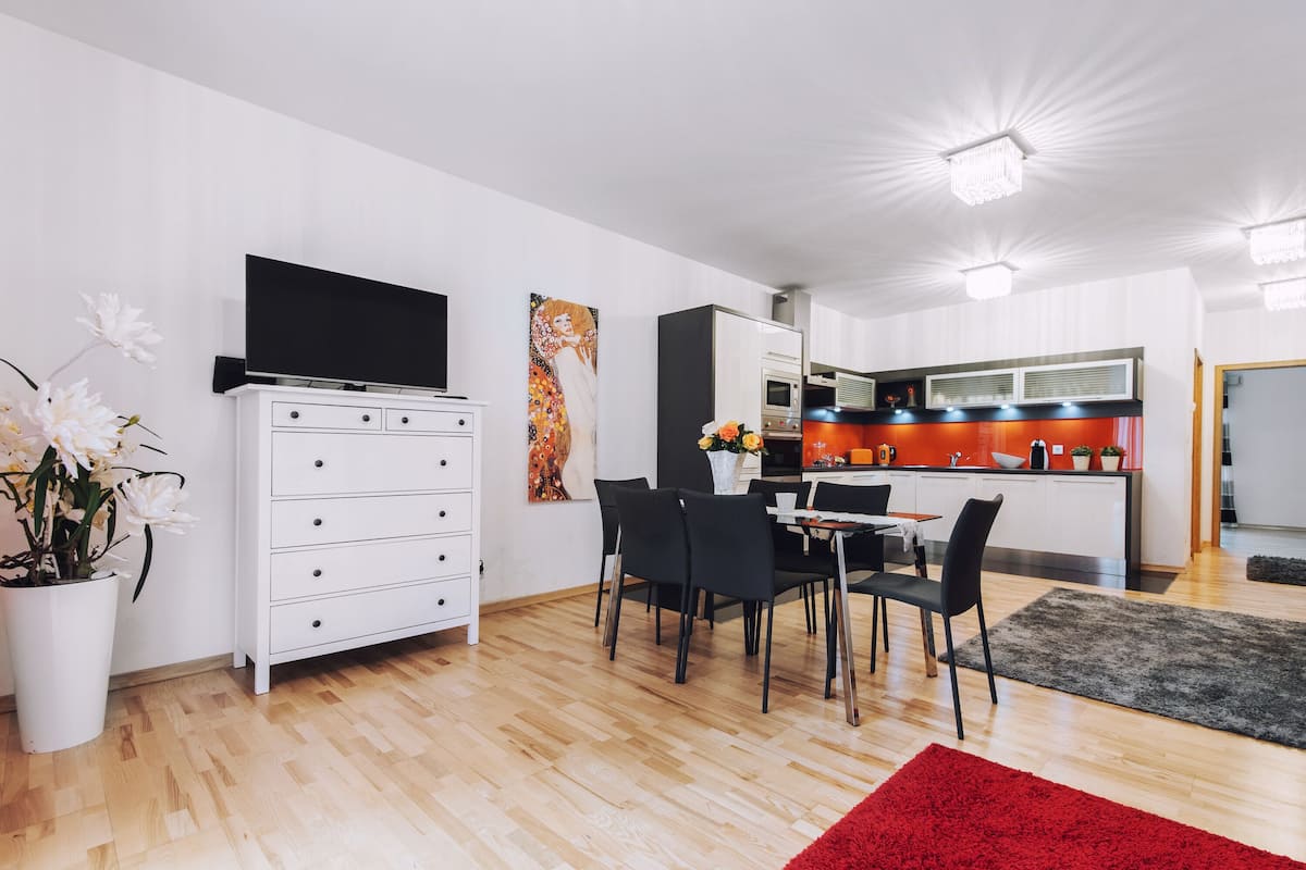 Apartemen, 1 kamar tidur, teras (Haven) | Seprai premium dan didekorasi berbeda-beda