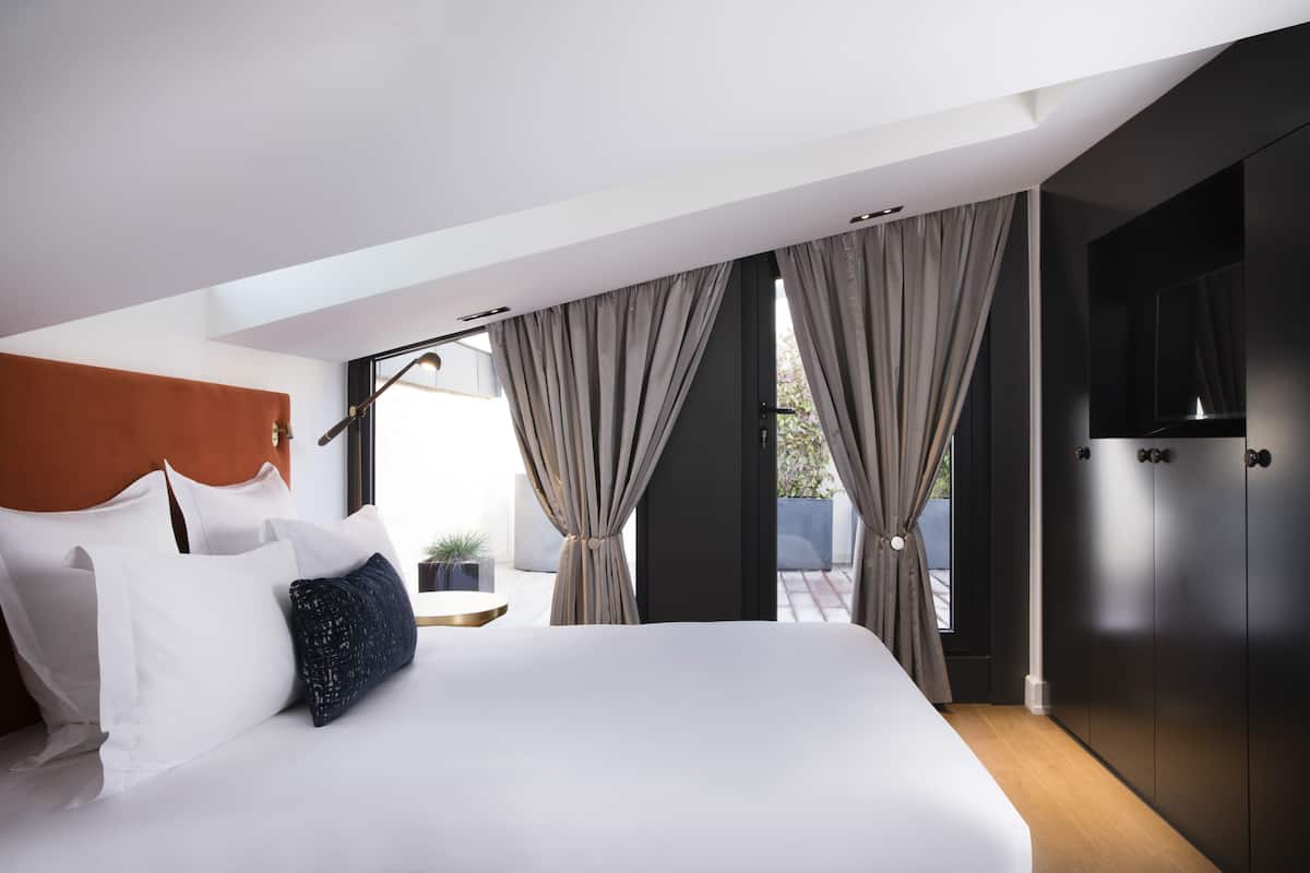 audace suite, terrace (rohan palace) | 1 bedroom, in-room safe, blackout curtains, iron/ironing board