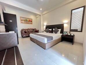 1 slaapkamer, een bureau, gratis wifi, beddengoed