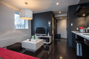 Studio | Wohnbereich | Flachbildfernseher, Netflix