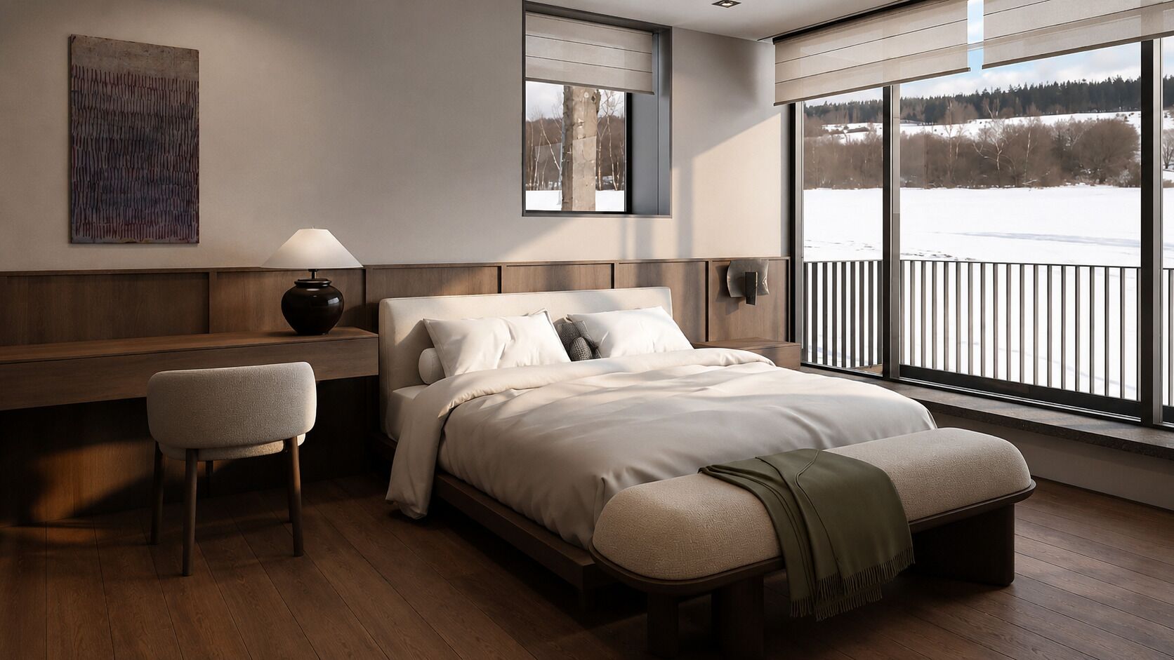 Penthouse, para no fumadores (Extra futon for 7th guest) | Caja de seguridad en la habitación, escritorio y insonorización 