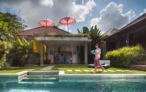 Villa, 3 Bedrooms, Private Pool | Terrace/patio - Villa Bumi (Kerobokan)