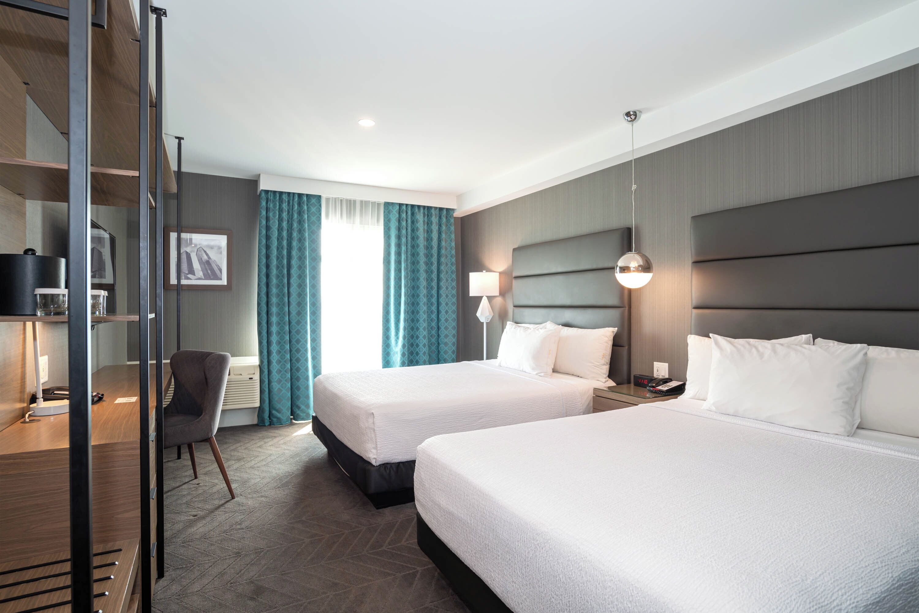 Signature Room, 2 Queen Beds | Premium bedding, in-room safe, desk, laptop workspace