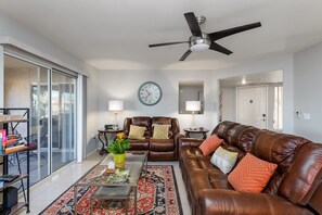 Condo, 2 Bedrooms | Living area | Fireplace, DVD player - Starfire 2 Bedroom Condo by RedAwning (Scottsdale)