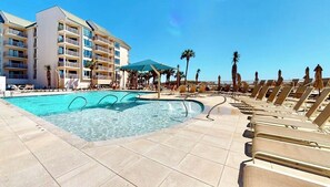 Indoor pool, a heated pool - Direct Beachfront & Poolside • Must See Renovation (Hilton Head Island)