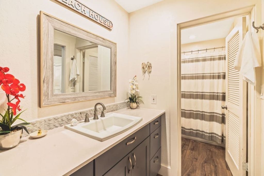 Eco-friendly toiletries, hair dryer, towels, soap