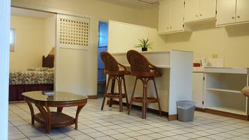 Superior Twin Room, Partial Ocean View | Living area | Flat-screen TV