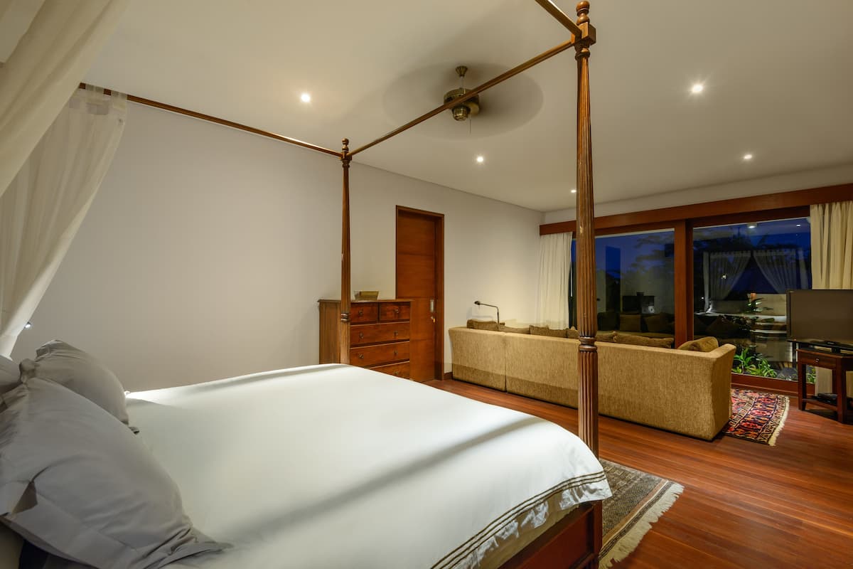 1 habitación y ropa de cama de alta calidad