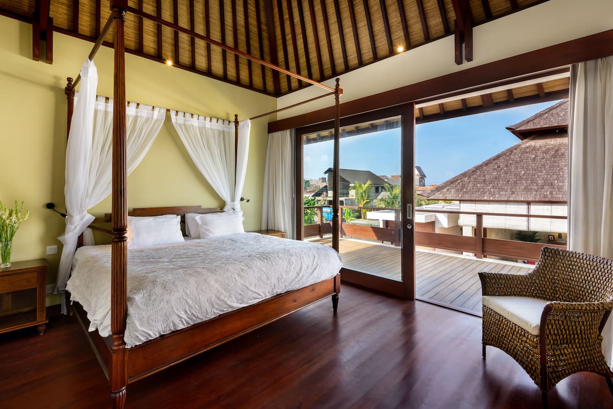 1 habitación y ropa de cama de alta calidad