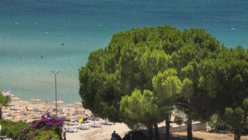 Vue sur la plage ou l’océan