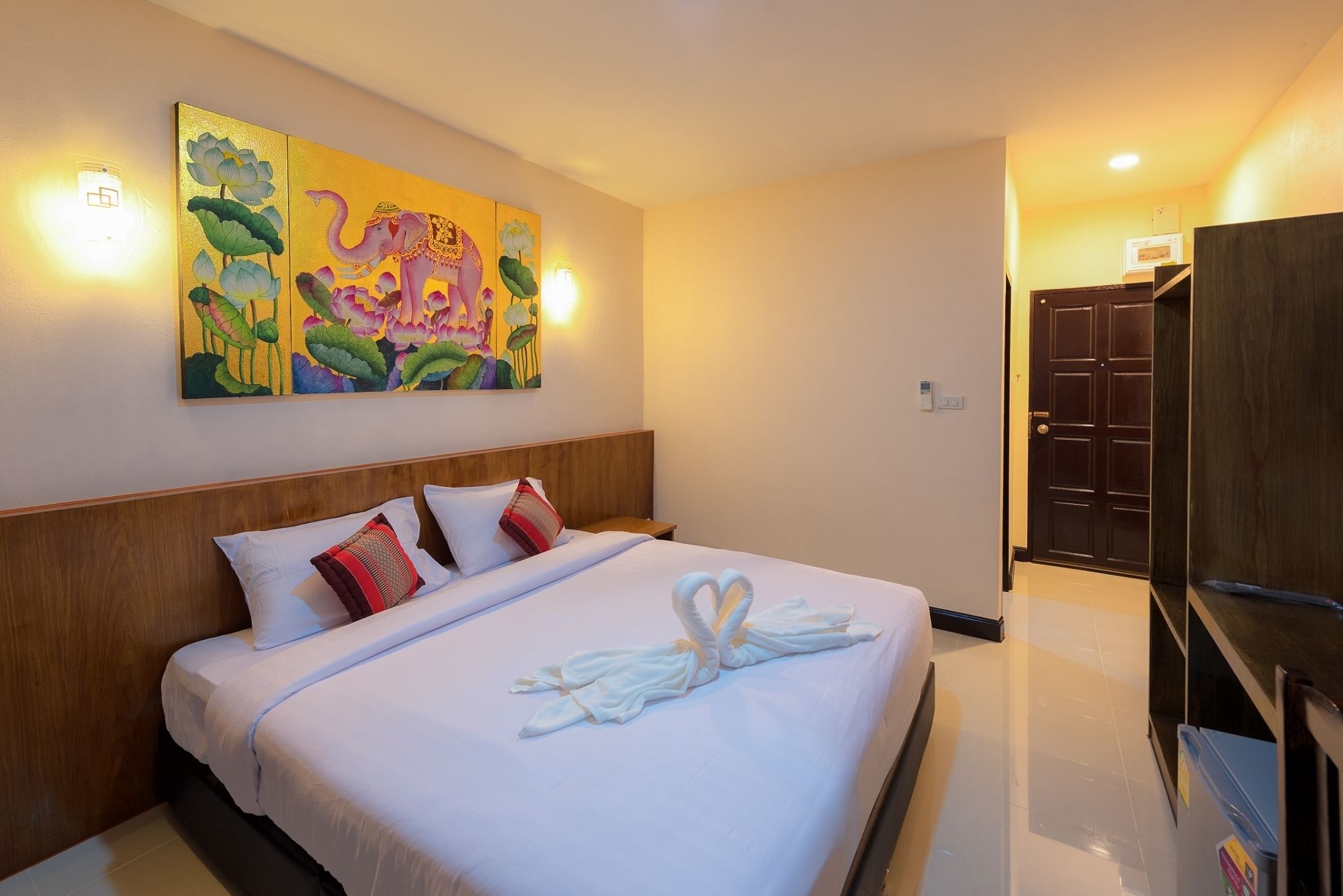 double room  | desk, blackout curtains, rollaway beds, free wifi