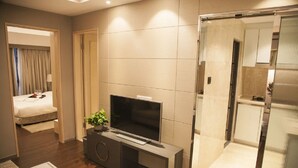 Suite – deluxe, sjøutsikt | Oppholdsområde