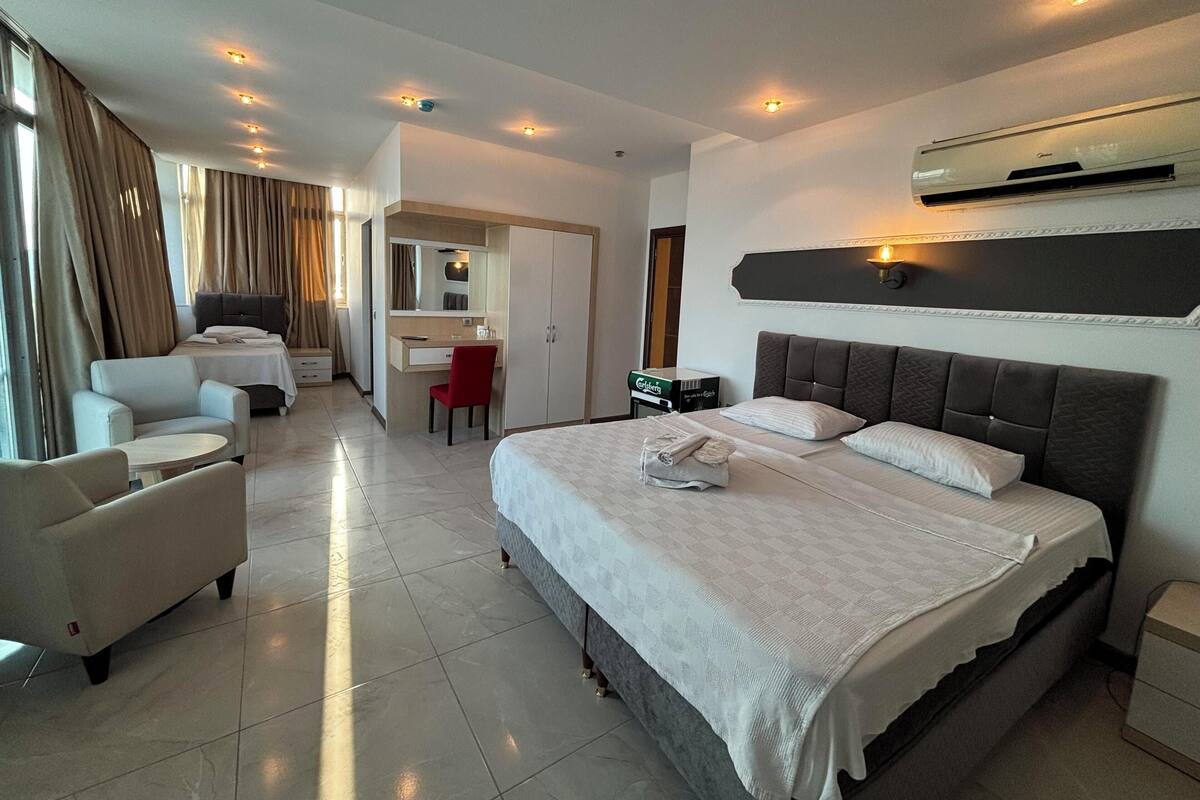 City driepersoonskamer | Luxe beddengoed, gratis wifi