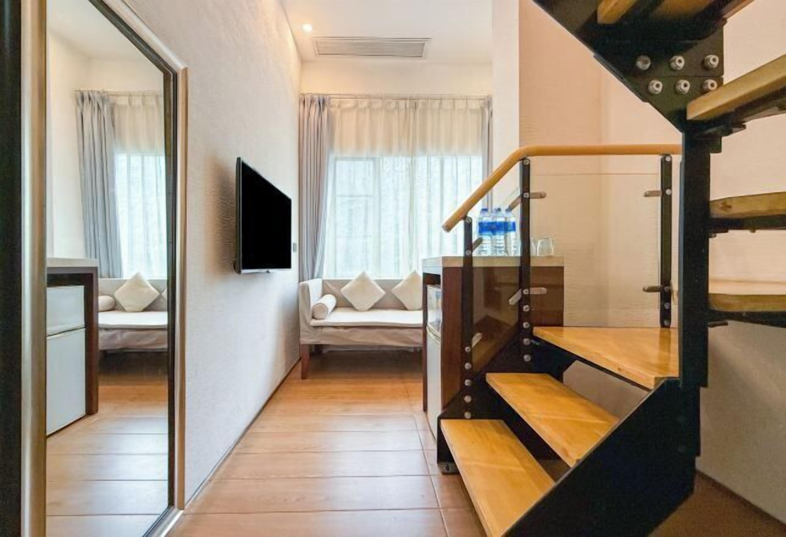 Desk, blackout curtains, iron/ironing board, free WiFi