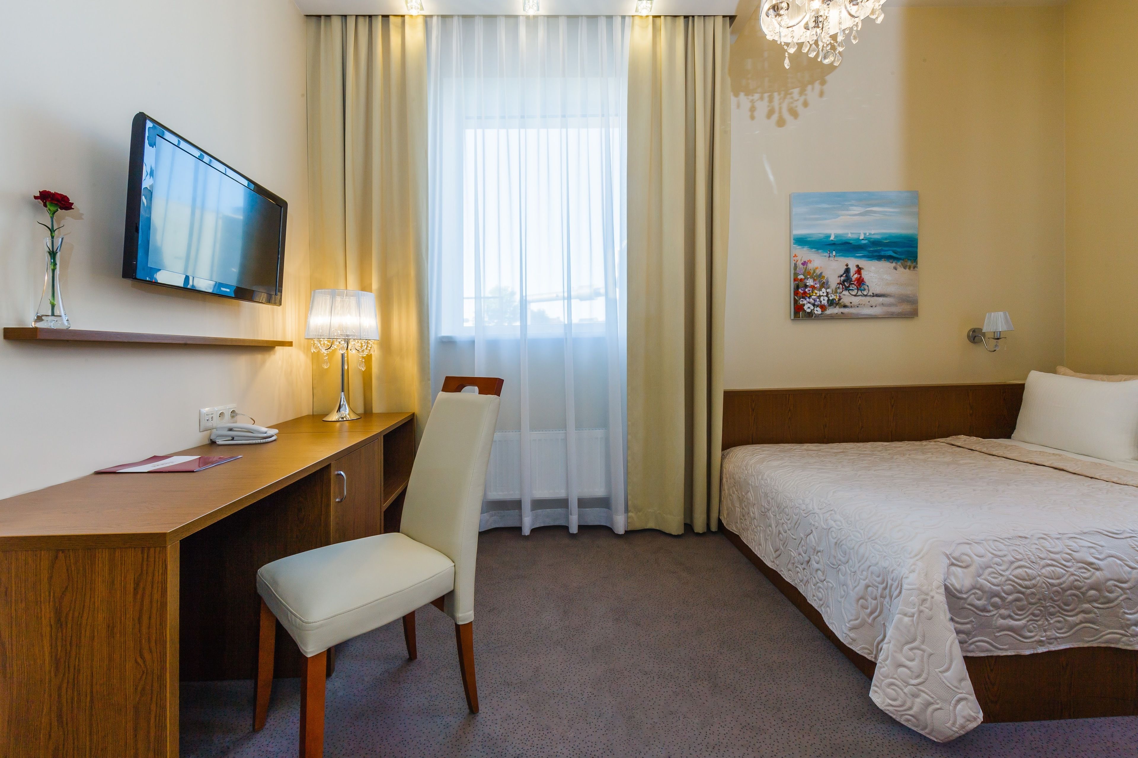 standard single room | premium bedding, desk, soundproofing, iron/ironing board