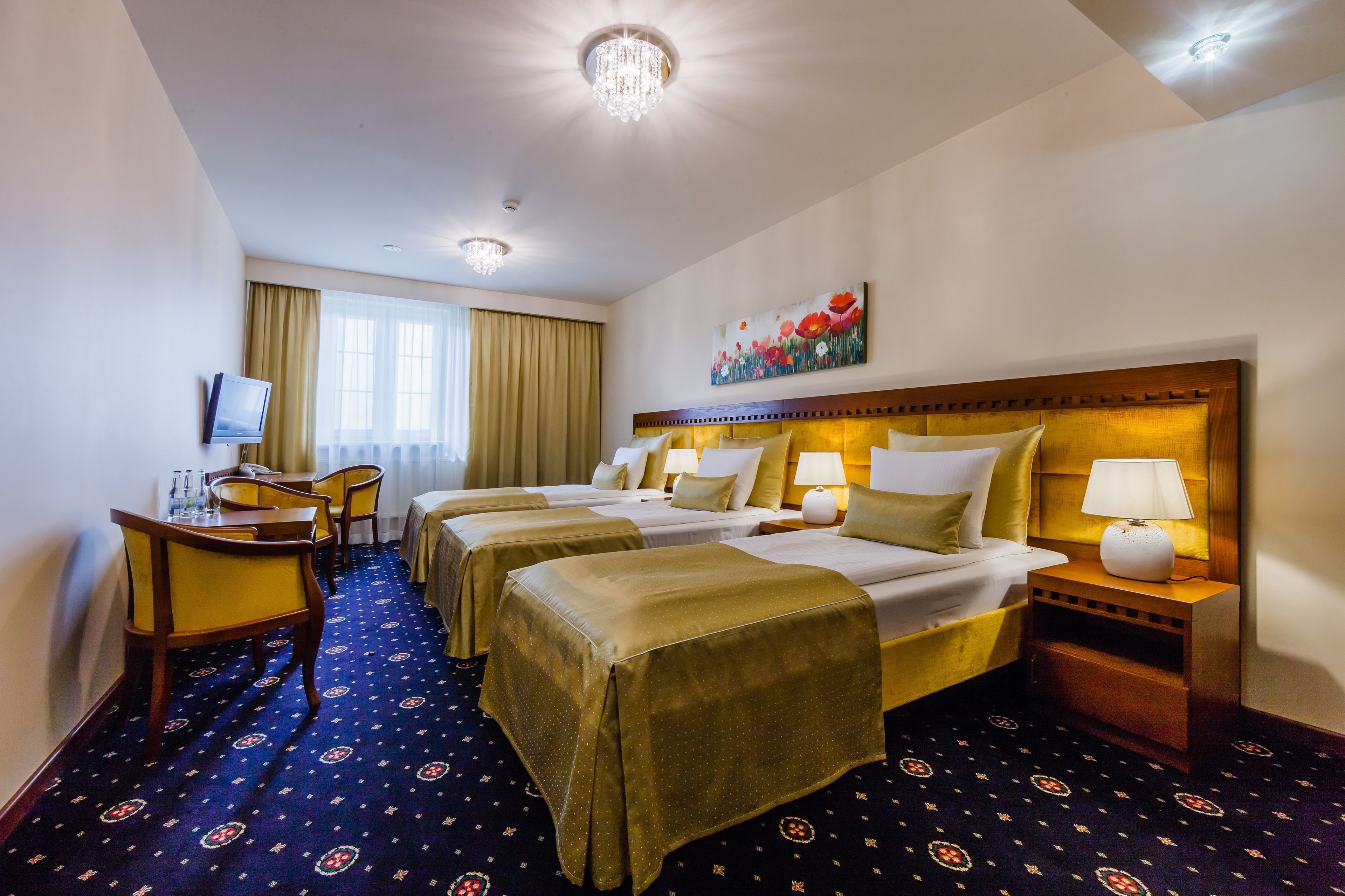 standard triple room | premium bedding, desk, soundproofing, iron/ironing board