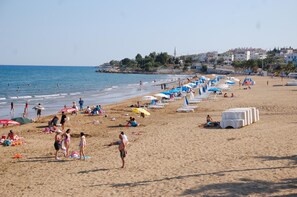 Vlak bij het strand