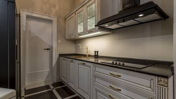 Luxury Suite Cindro - Other location, 2 min away | Private kitchen | Fridge, microwave, stovetop, dishwasher