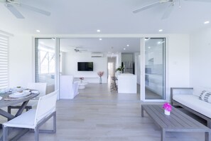 Luxury Apartment, 2 Bedrooms, Garden View | Living area | Flat-screen TV - Mullins Grove Luxury Apartments (Mullins)