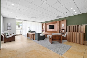 Sitteområde i lobbyen