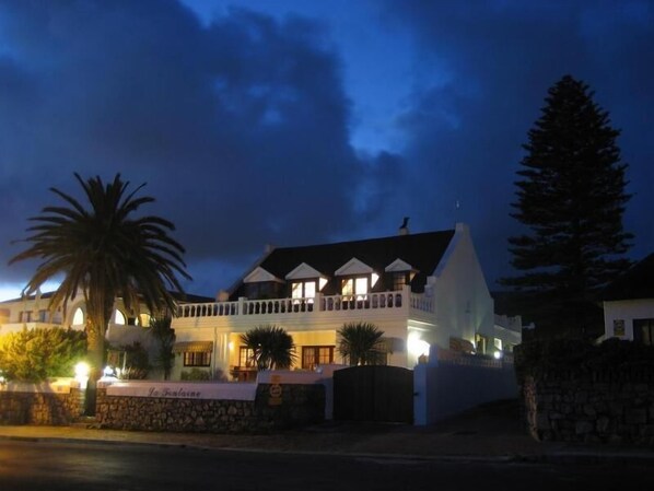 Front of property – evening/night