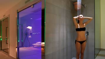 Couples treatment room(s), sauna, hot tub, steam room