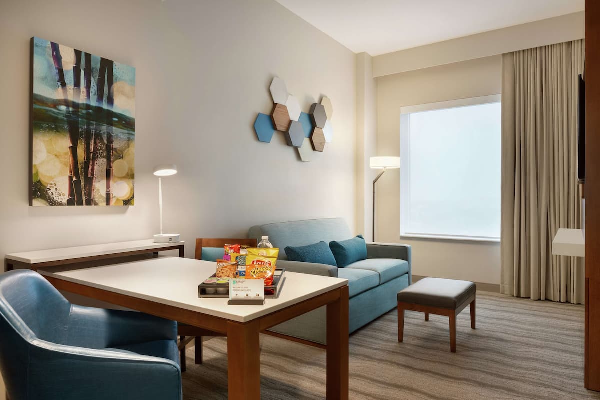 Living area | 47-inch flat-screen TV with digital channels, TV, pay movies