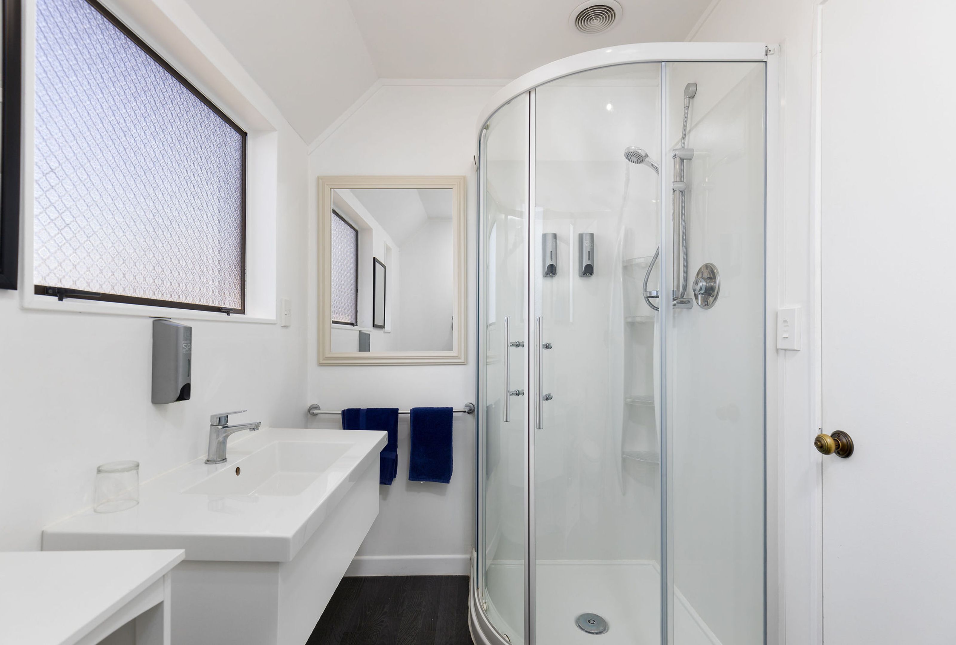 one bedroom | bathroom | free toiletries, hair dryer, towels, soap