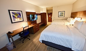 Standard Room, 2 Queen Beds | In-room safe, desk, blackout drapes, soundproofing