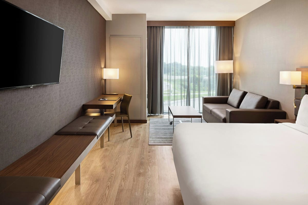 In-room safe, laptop workspace, iron/ironing board, free WiFi
