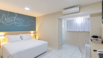 Premium Double Room, 1 Queen Bed | Desk, laptop workspace, blackout curtains, free WiFi