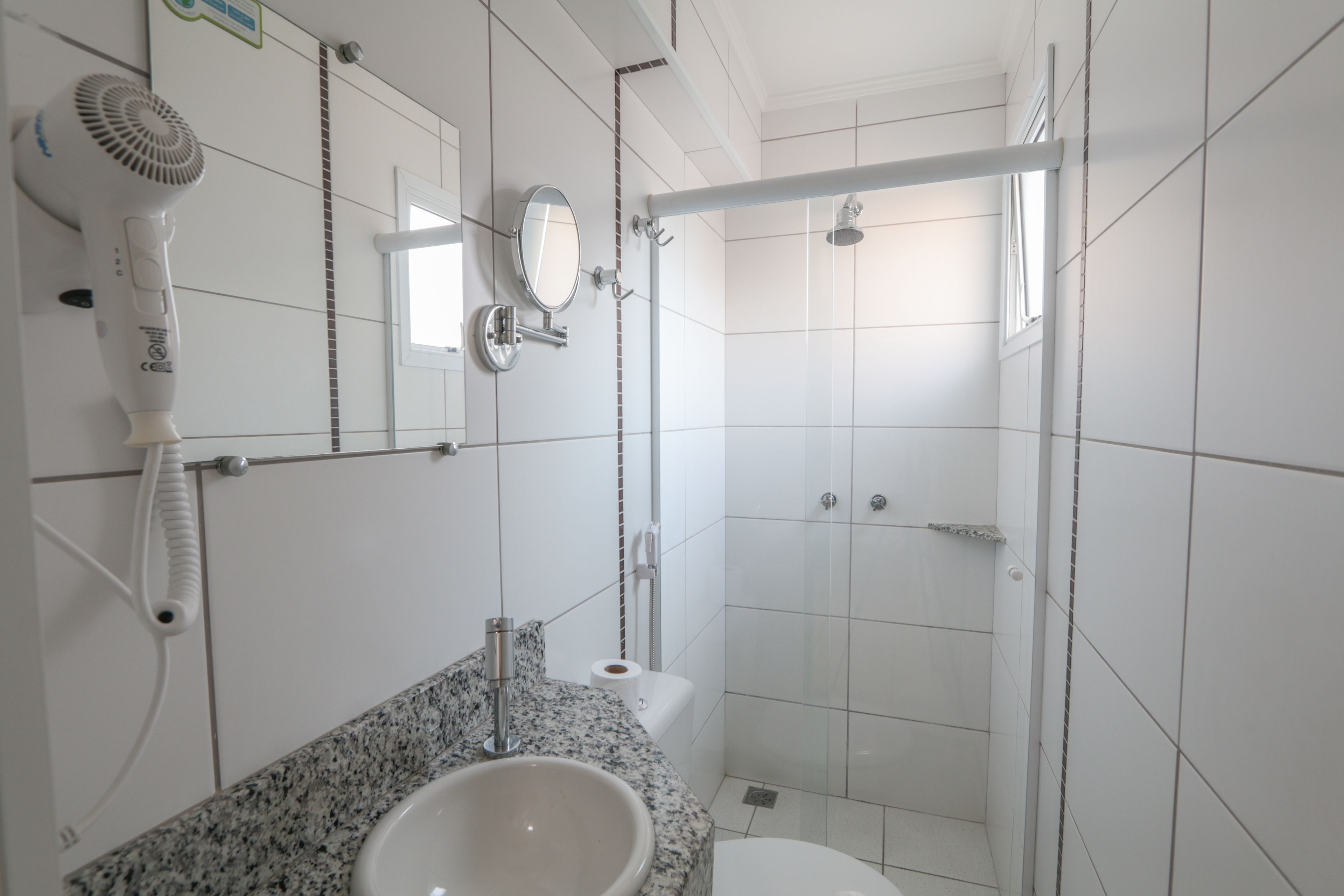 premium double room, 1 queen bed | bathroom | shower, free toiletries, towels, soap