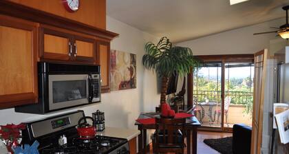 Cozy, Charming, Ocean View studio / Work desk, internet, sanitized cleaning