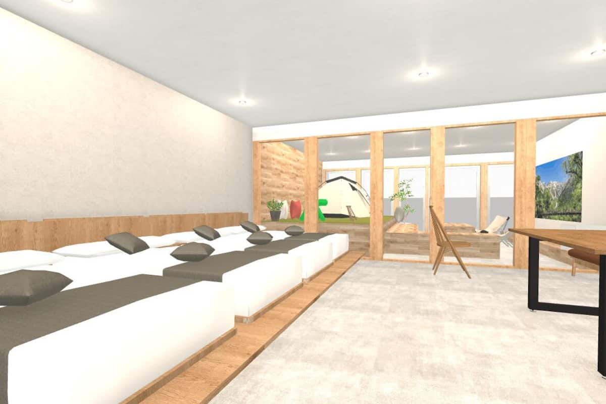 Camera Grand, non fumatori (Grand Commons 7 Beds Room) | 1 camera, minibar con snack e bevande gratuite, tende oscuranti