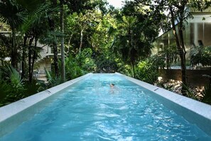 An infinity pool, a lap pool