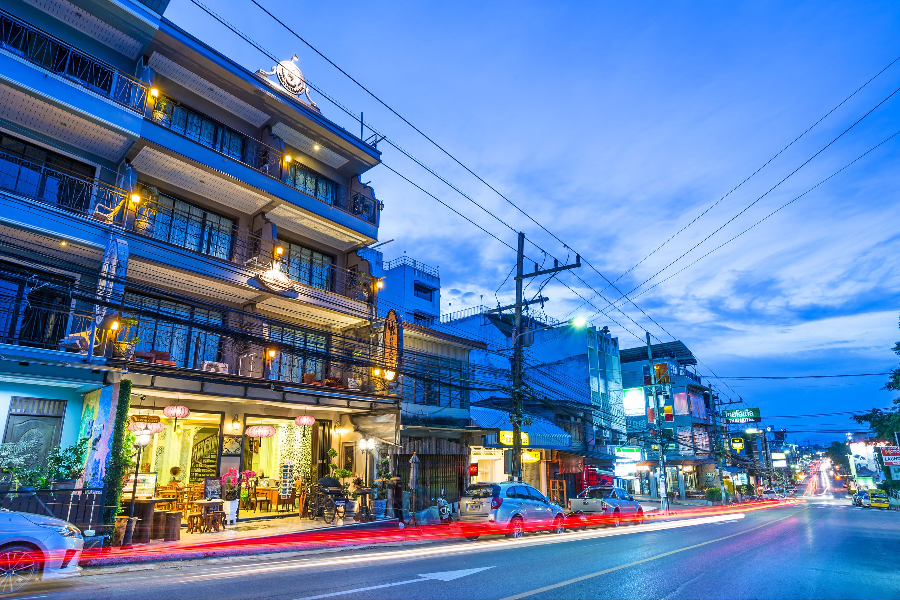 front of property – evening/night