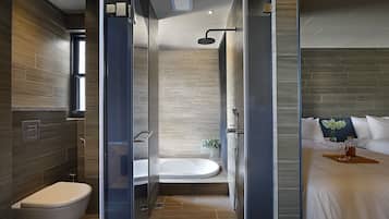 Free toiletries, hair dryer, slippers, electronic bidet