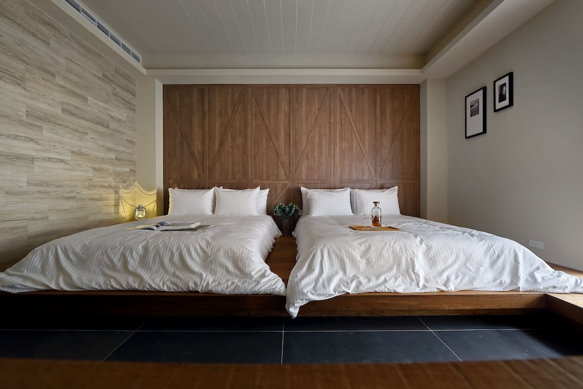 Standard Quadruple Room, 2 Double Beds | Minibar, individually decorated, desk, laptop workspace