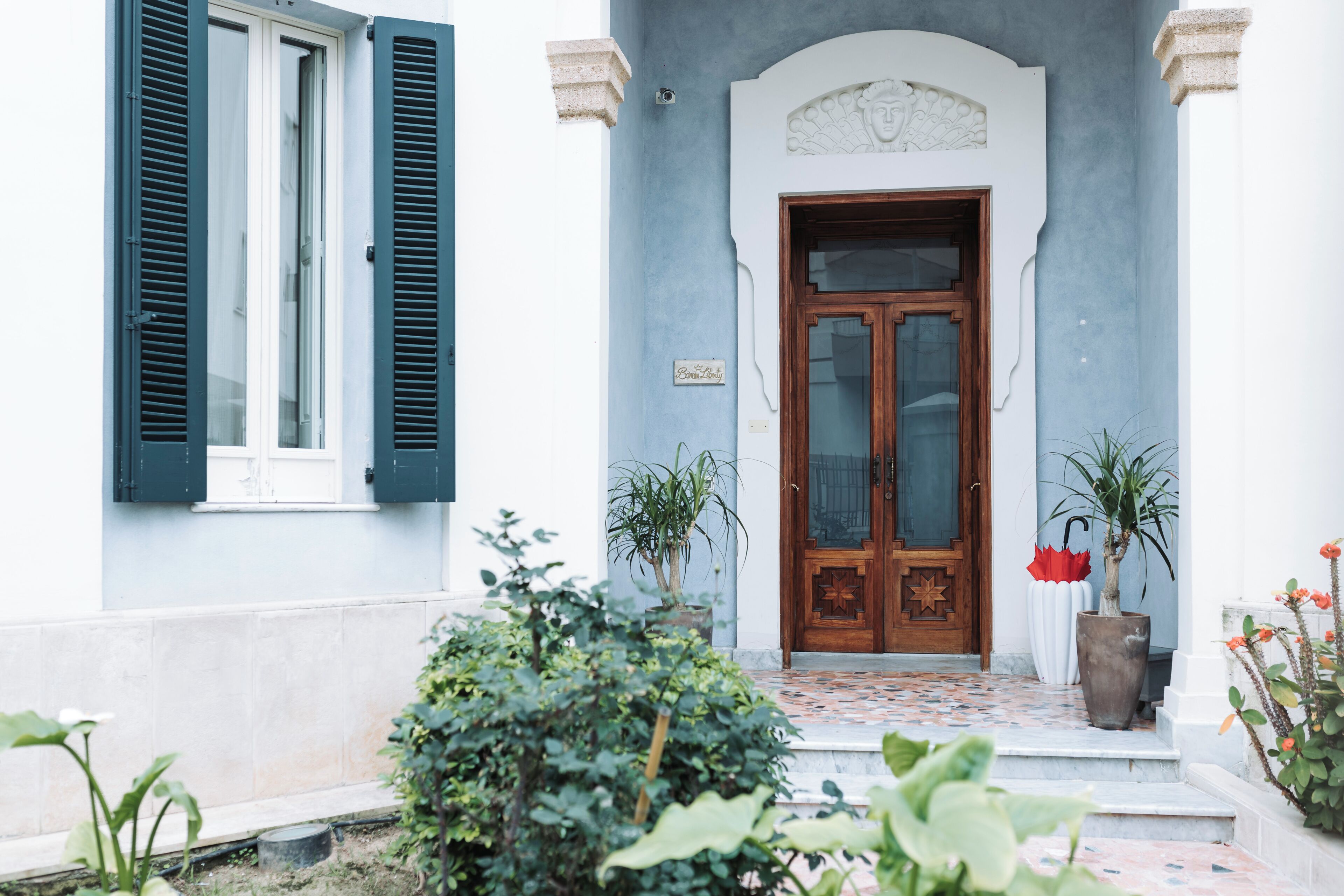 Façana frontal de l'allotjament