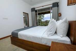 Deluxe Double Room, 1 King Bed, Balcony, Pool View | Premium bedding, in-room safe, blackout drapes, iron/ironing board - Somerset Mirissa (Mirissa)