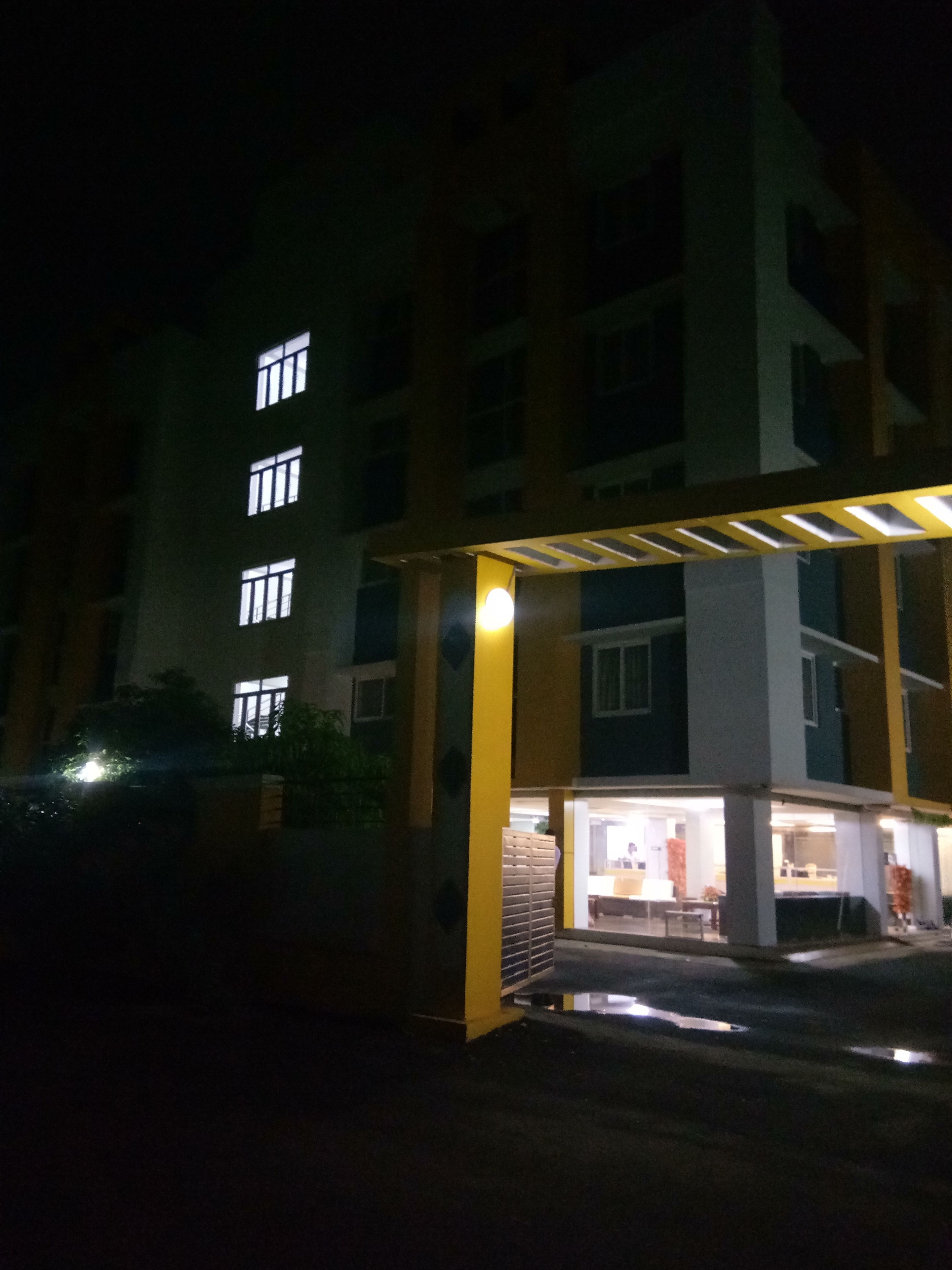 front of property – evening/night