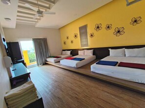 Family Suite, Multiple Beds, Courtyard View | Individually furnished, blackout drapes, free WiFi - MouMoon (Magong)