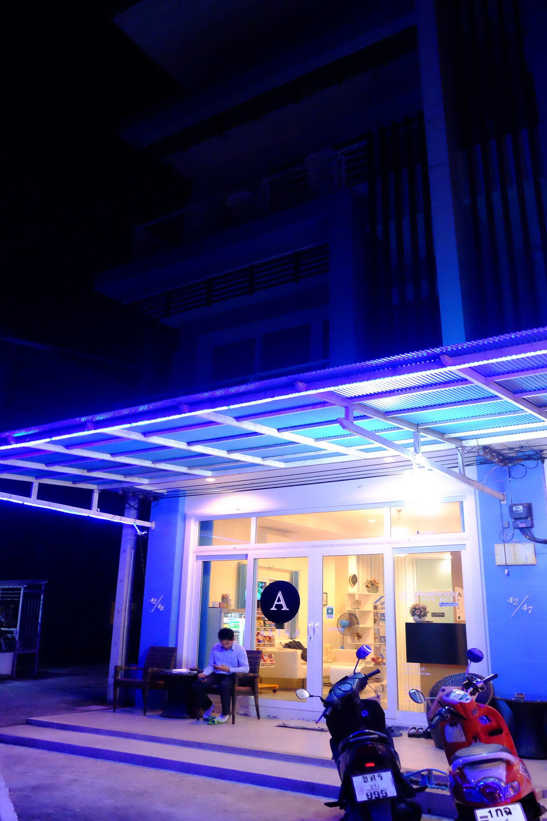 front of property – evening/night