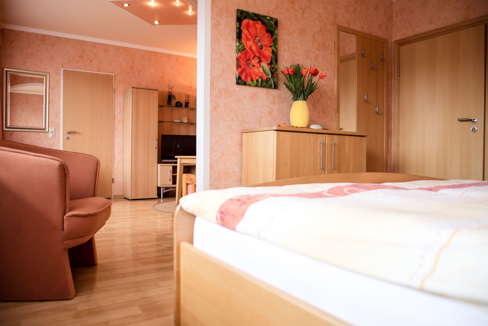 ห้องสวีท, ระเบียง (D) | เครื่องนอนระดับพรีเมียม, Wi-Fi ฟรี, ผ้าปูที่นอน