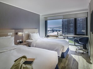 Deluxe Room, 2 Twin Beds, Sea View (Top Floor) | Minibar, in-room safe, desk, laptop workspace