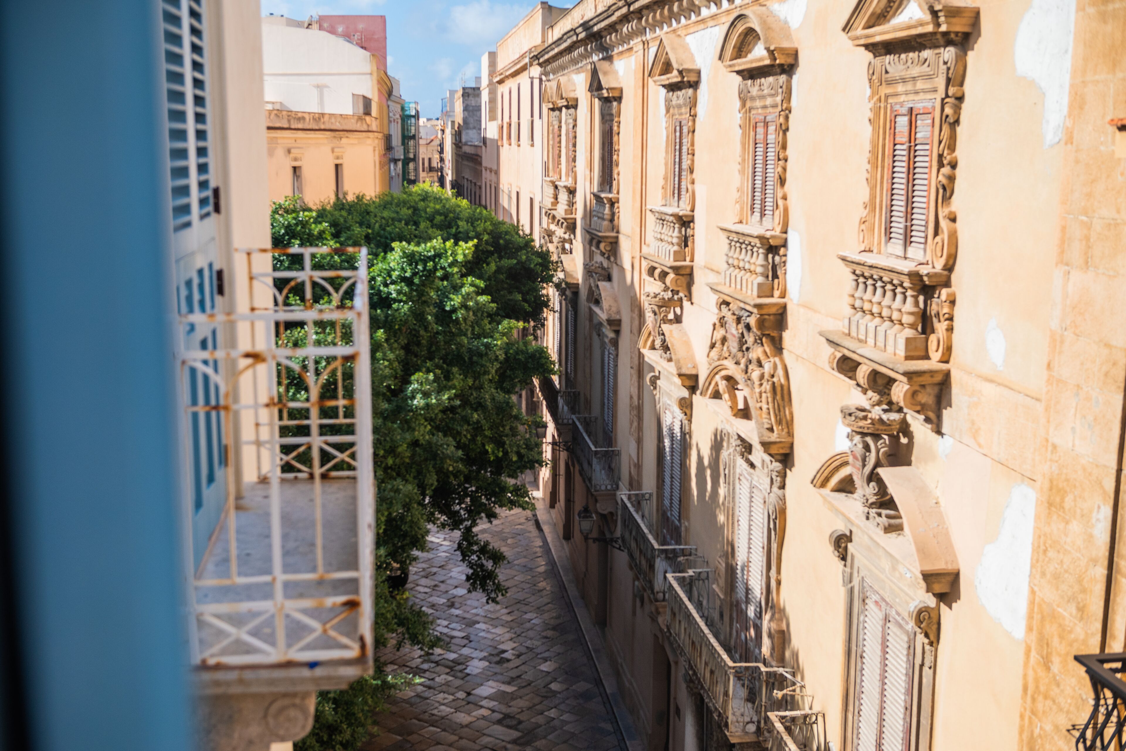 Vue sur la ville depuis l’hébergement